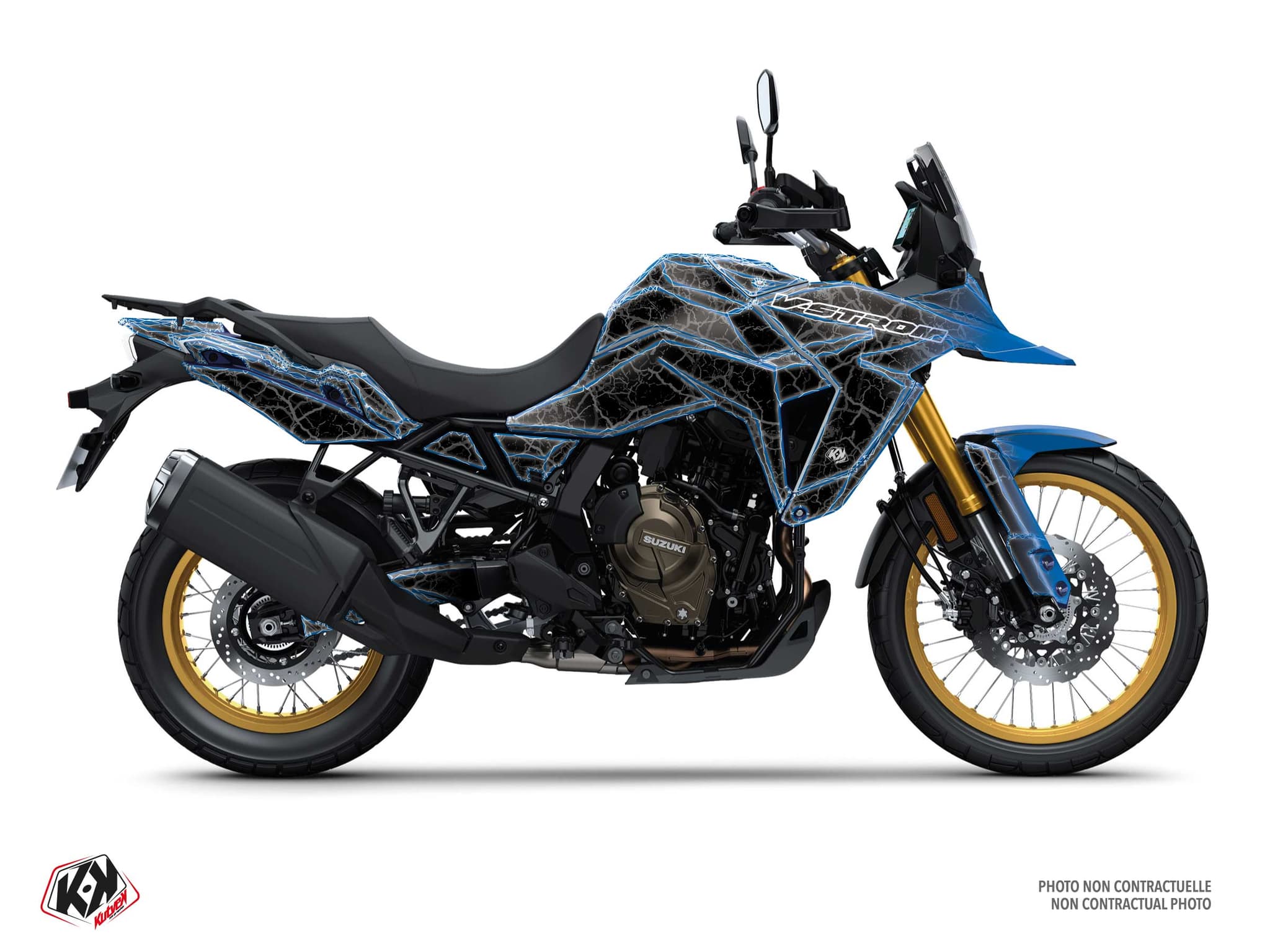 Kit Graphique moto suzuki v-strom 800 de electron bleu