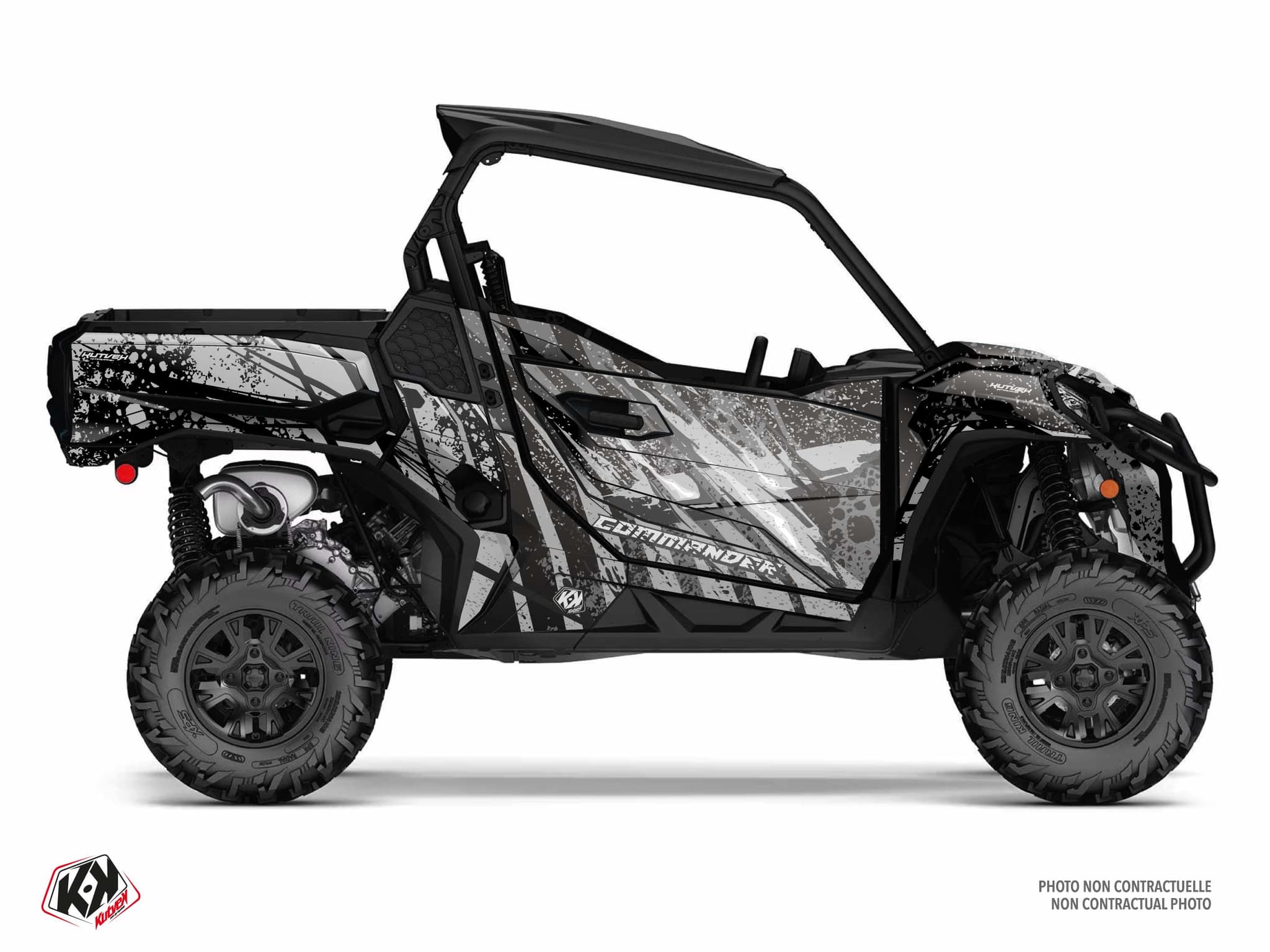 Kit graphique SSV CAN-AM COMMANDER EMBER Gris | Can am | Kutvek