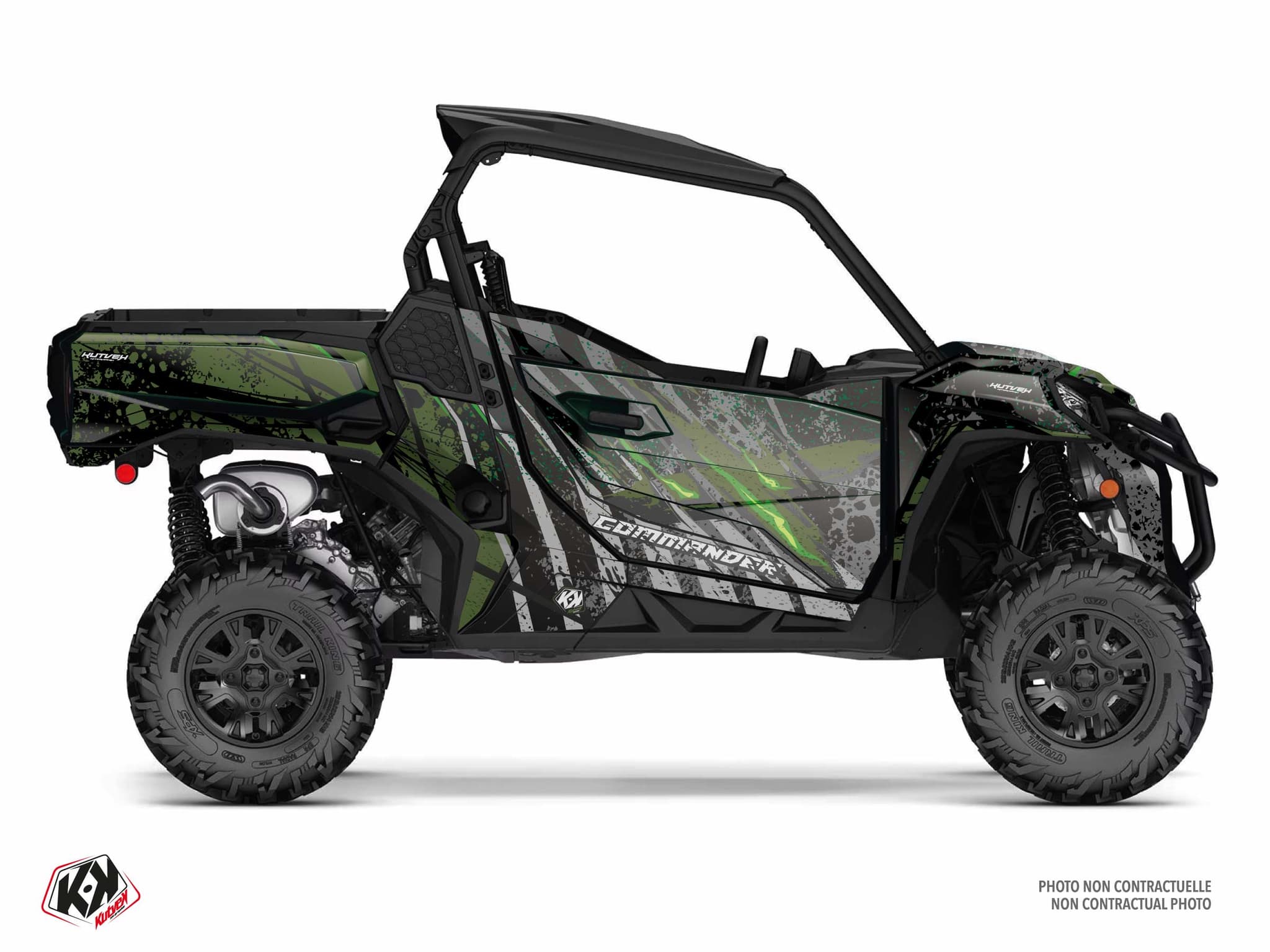 Kit graphique SSV CAN-AM COMMANDER EMBER Vert | Can am | Kutvek