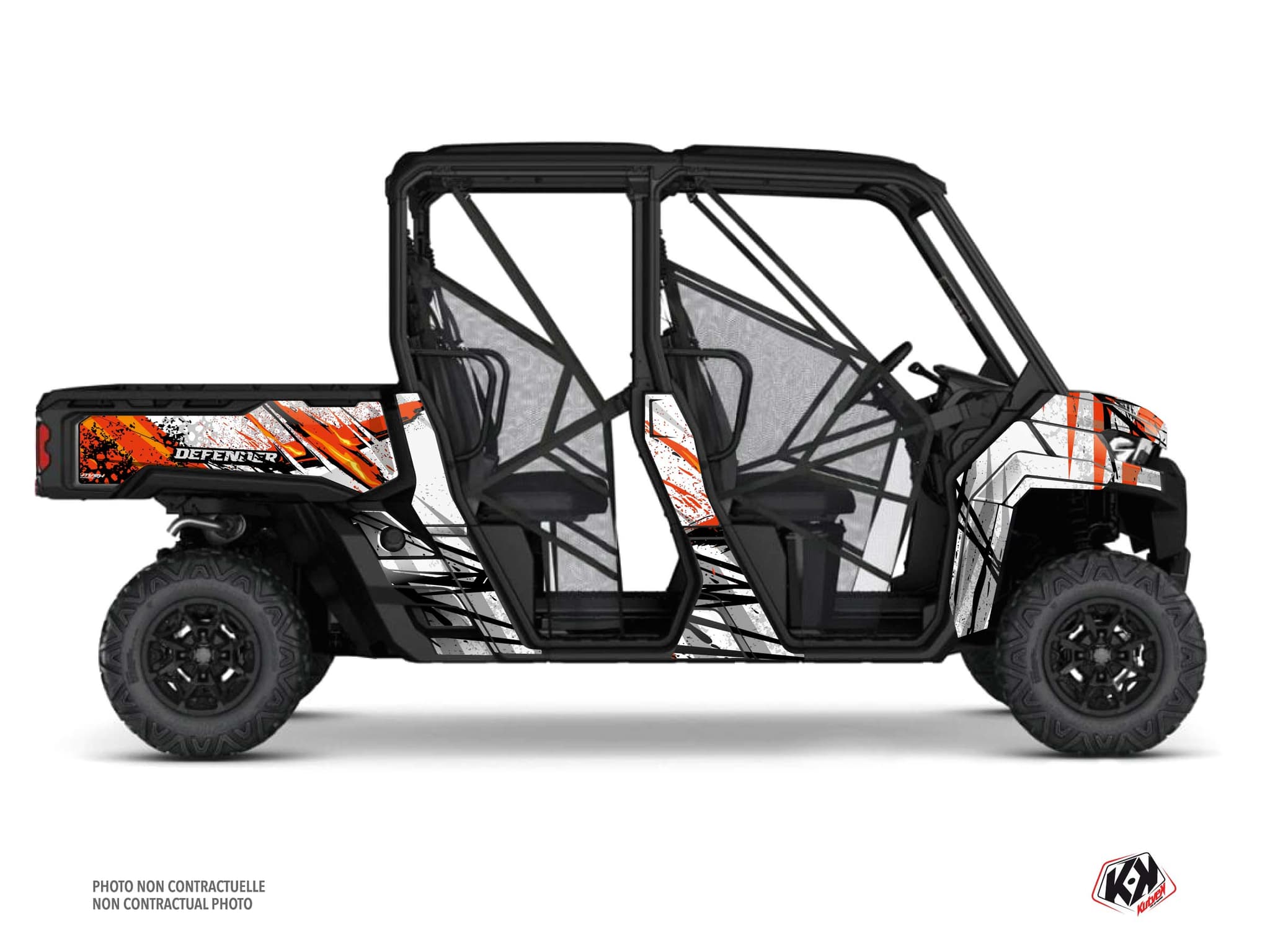 Can-Am Defender Max UTV Ember White Graphic Kit
