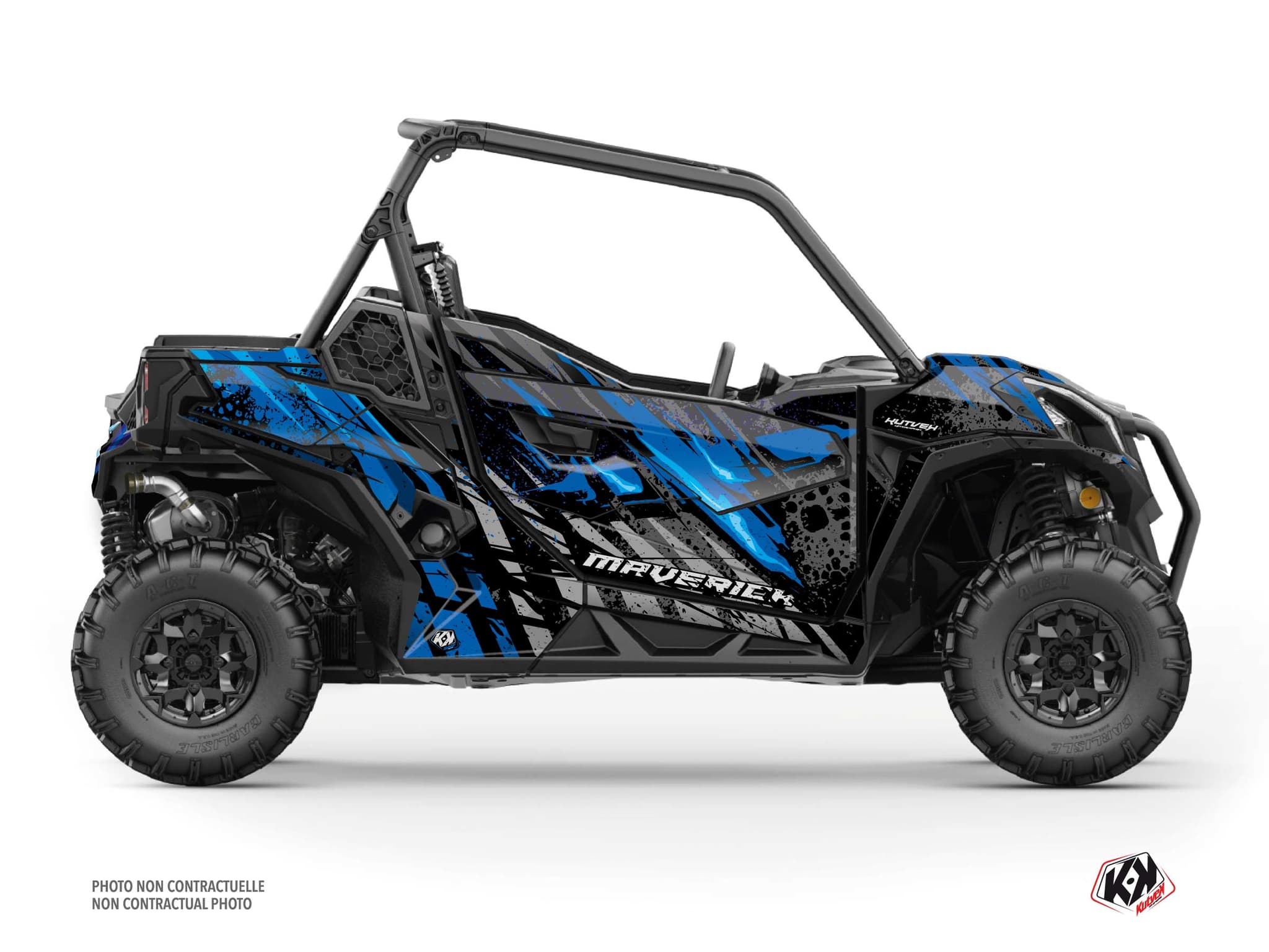 kit graphique ssv can-am maverick trail ember bleu