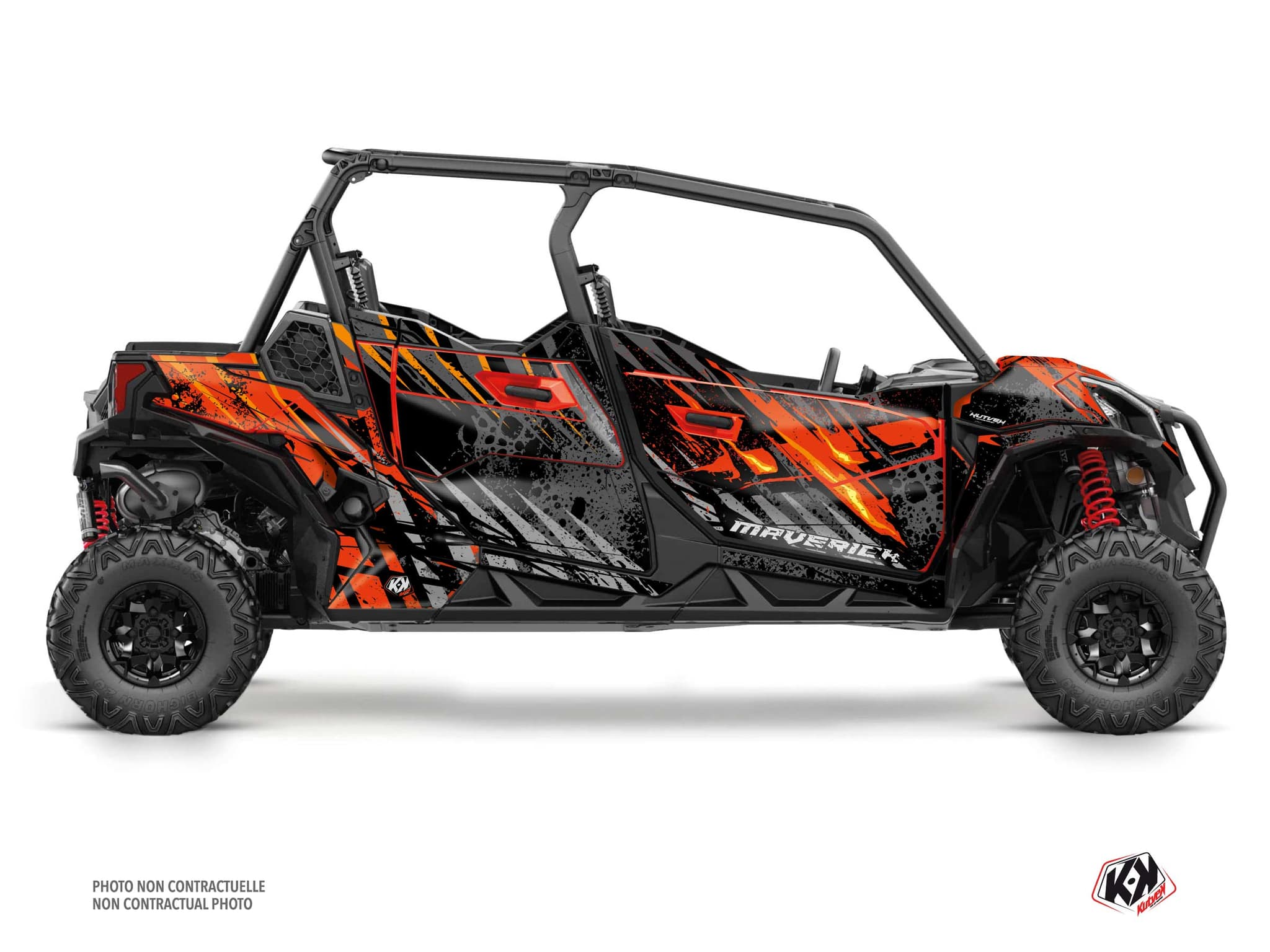 Kit graphique SSV CAN-AM MAVERICK TRAIL MAX EMBER Rouge