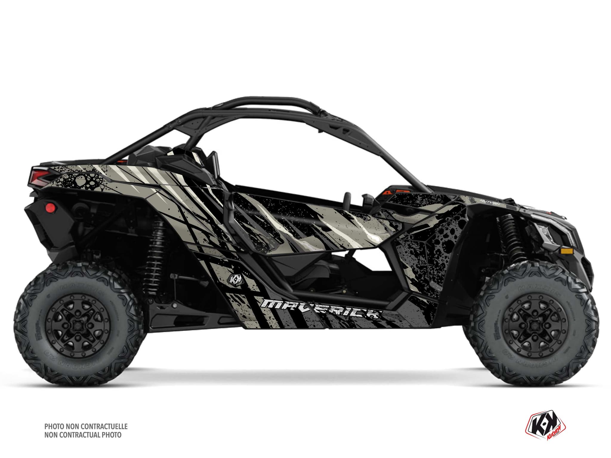 utv can-am maverick x3 ember chalk graphic kit