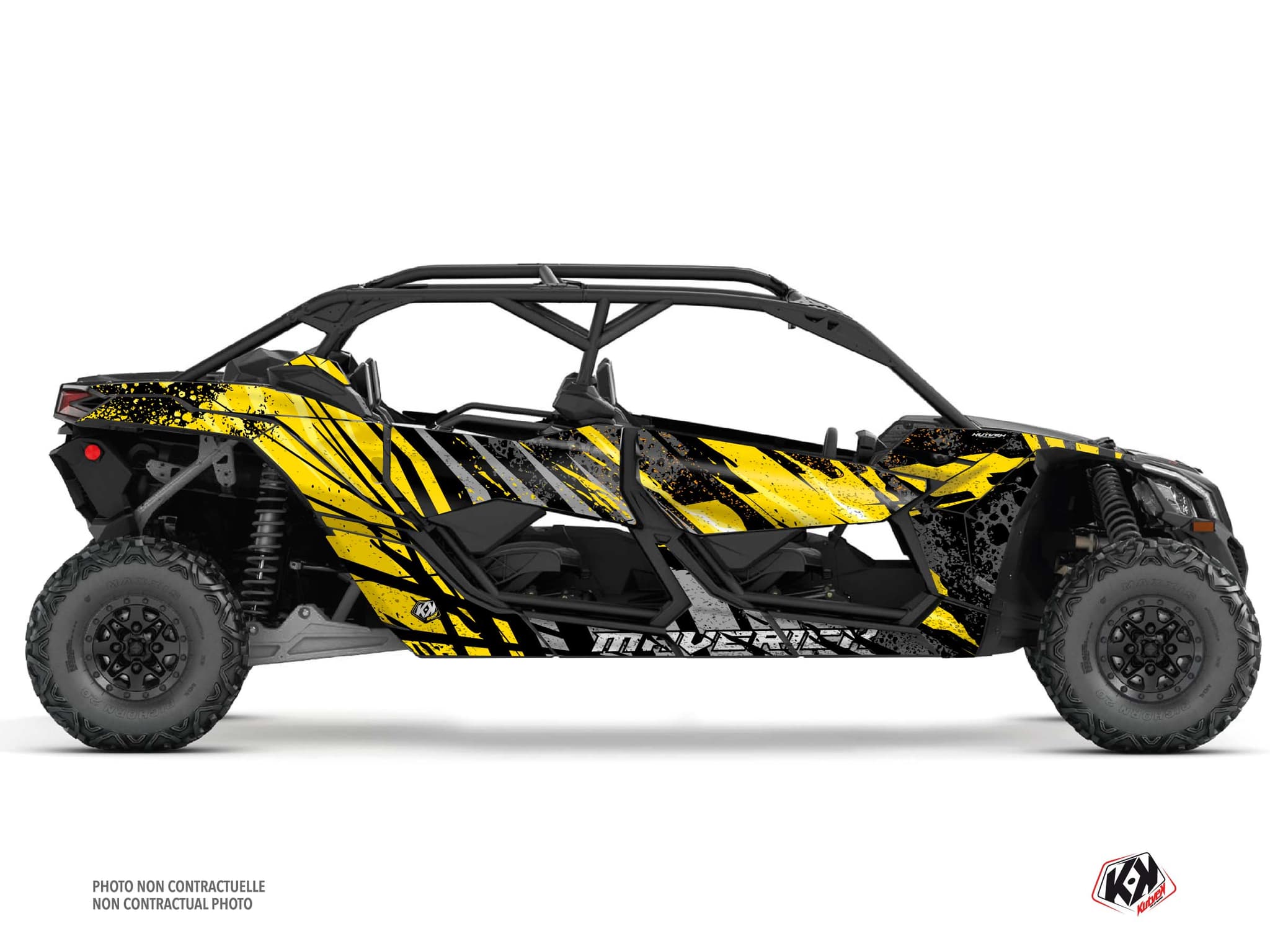 UTV CAN-AM MAVERICK X3 MAX EMBER Yellow graphic kit