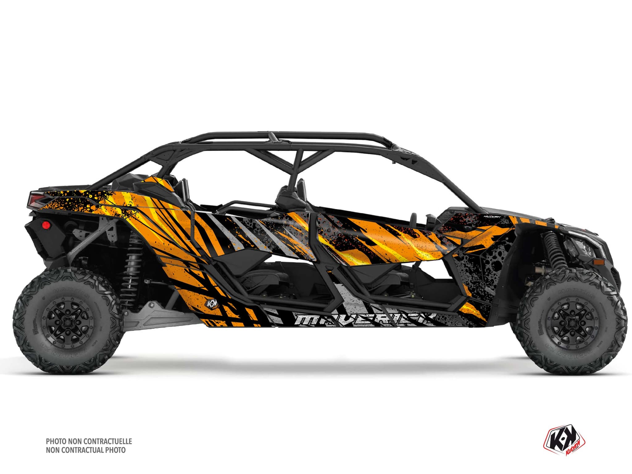 UTV CAN-AM MAVERICK X3 MAX EMBER Orange graphic kit