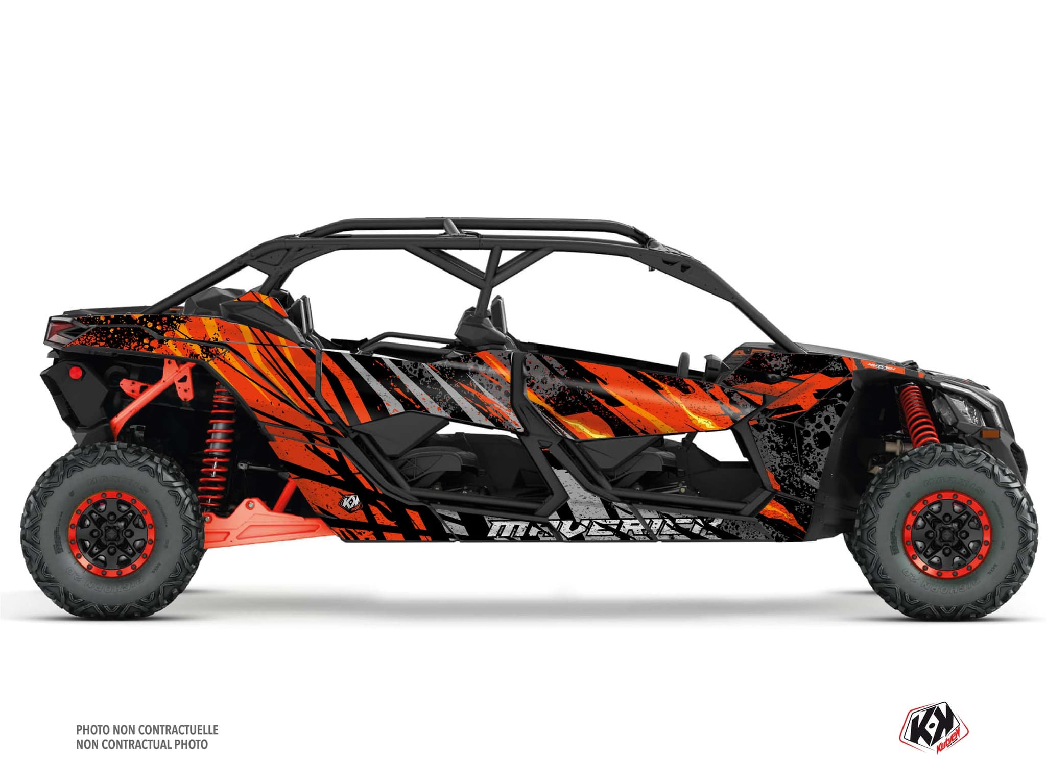 UTV CAN-AM MAVERICK X3 MAX EMBER Red graphic kit