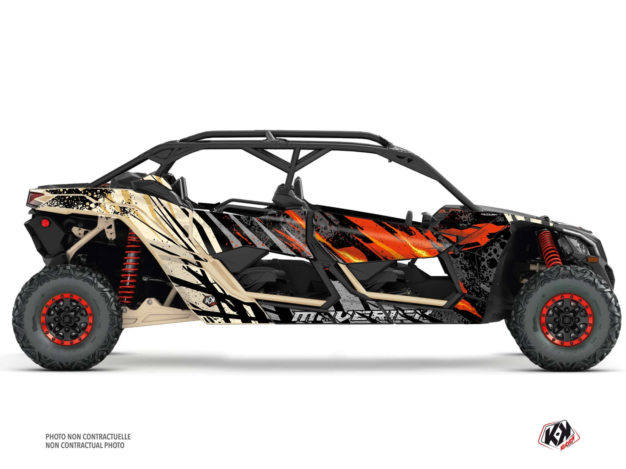 UTV CAN-AM MAVERICK X3 MAX EMBER Sand graphic kit