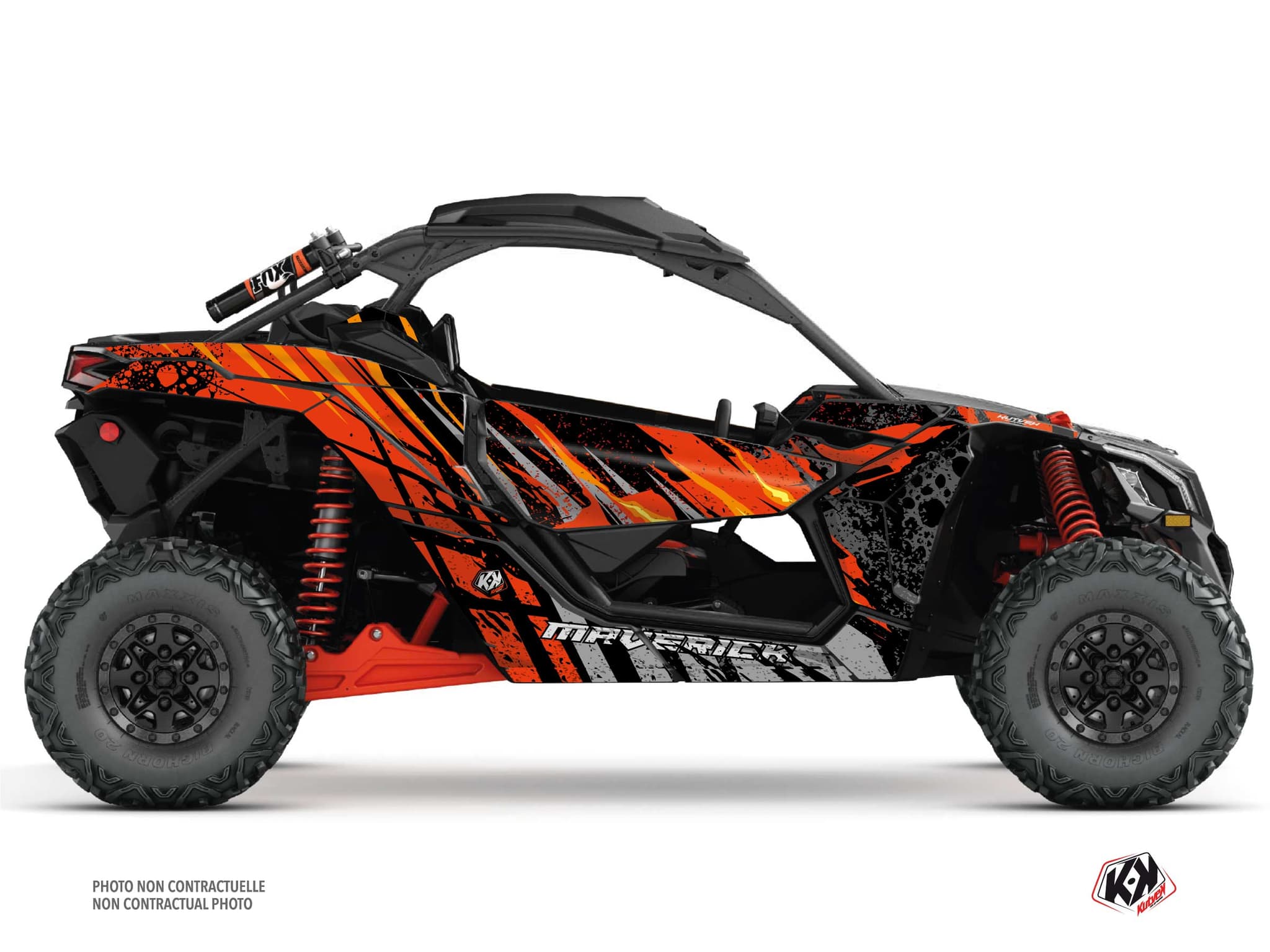 UTV CAN-AM MAVERICK X3 EMBER Red graphic kit