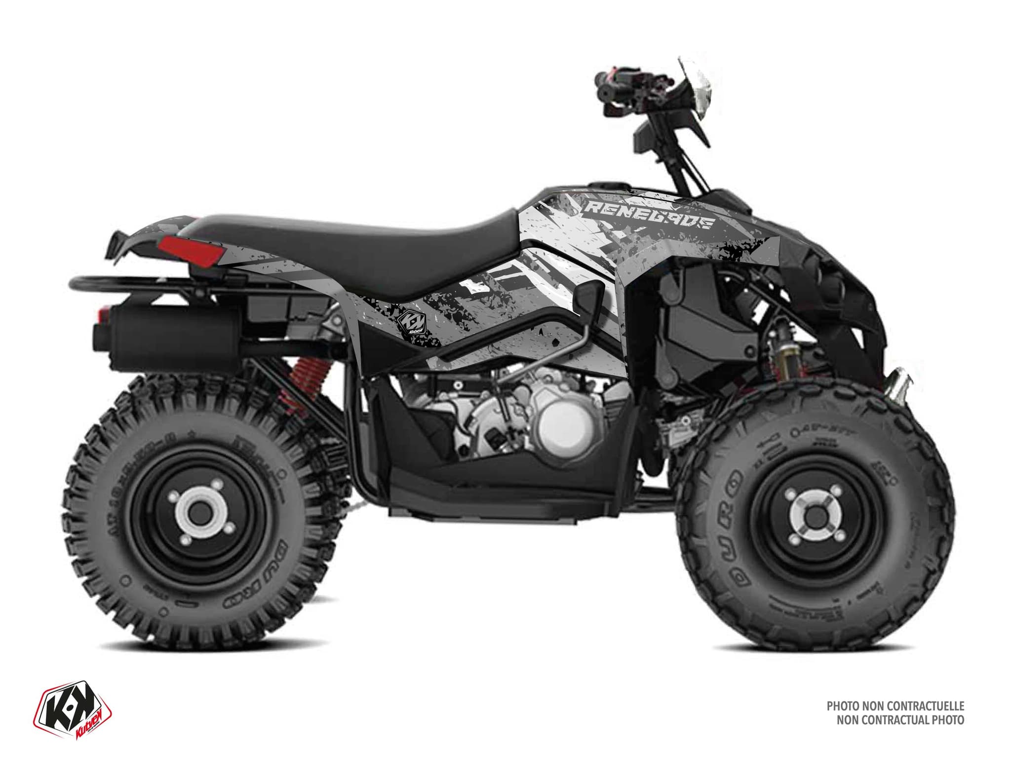 Kit graphique Quad CAN-AM RENEGADE 110 EMBER Gris | Can am | Kutvek