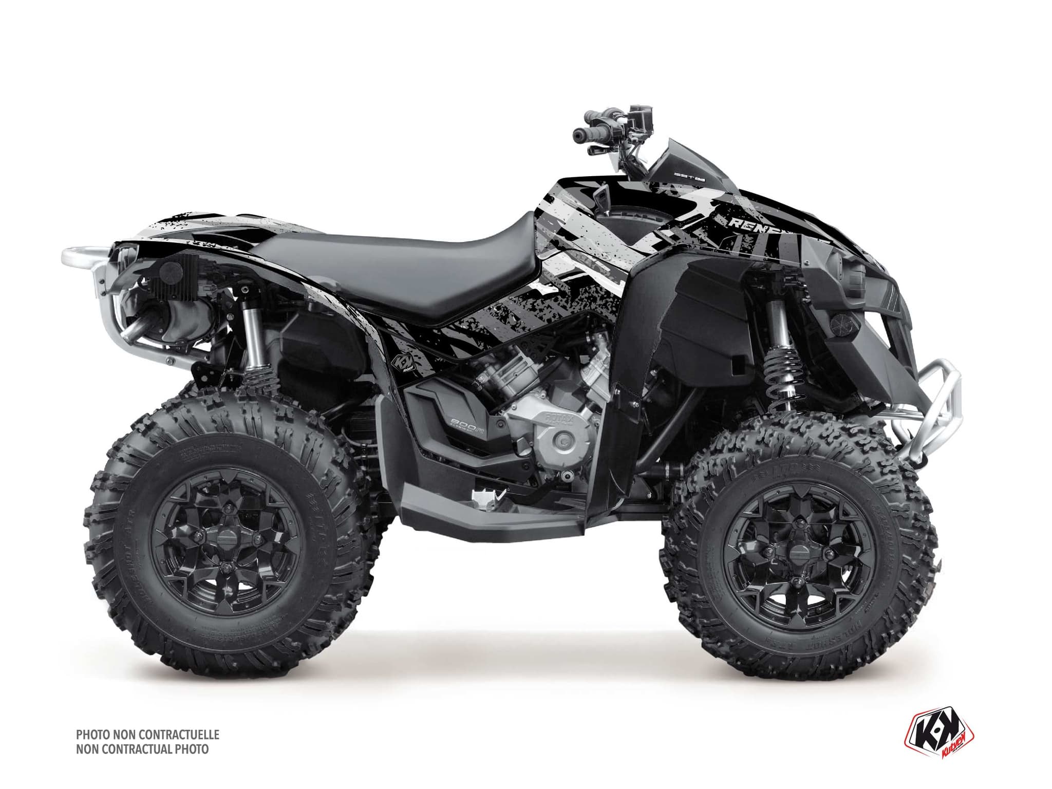 Kit Graphique quad can-am renegade ember gris