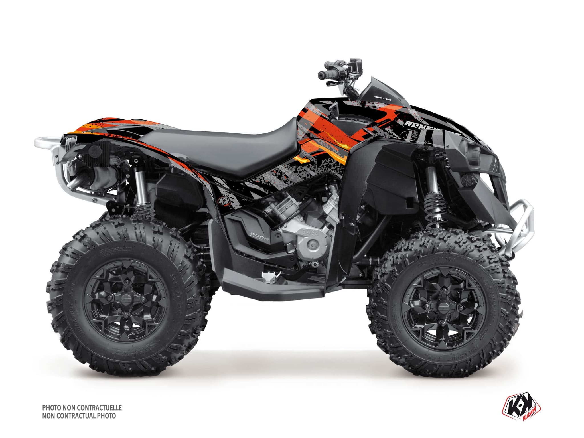 Kit graphique Quad CAN-AM RENEGADE EMBER Rouge | Can am | Kutvek