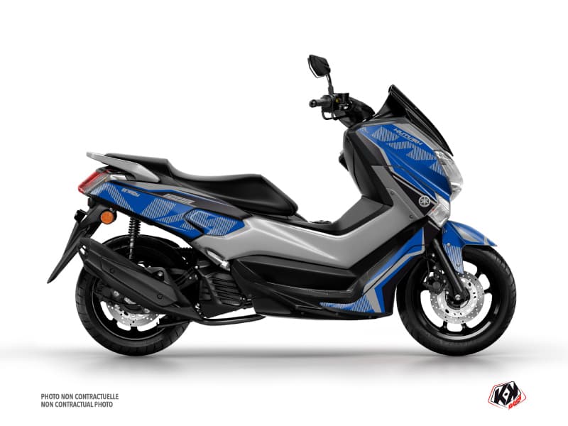 deko-set maxiscooter energy yamaha nmax 125 grau blau
