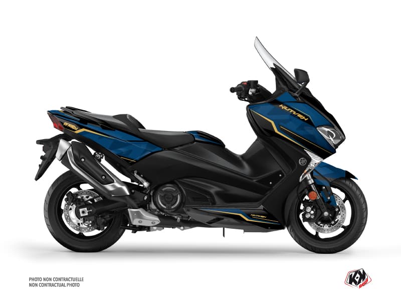 kit graphique maxi-scooter yamaha tmax 530 energy bleu-noir | Yamaha | Kutvek