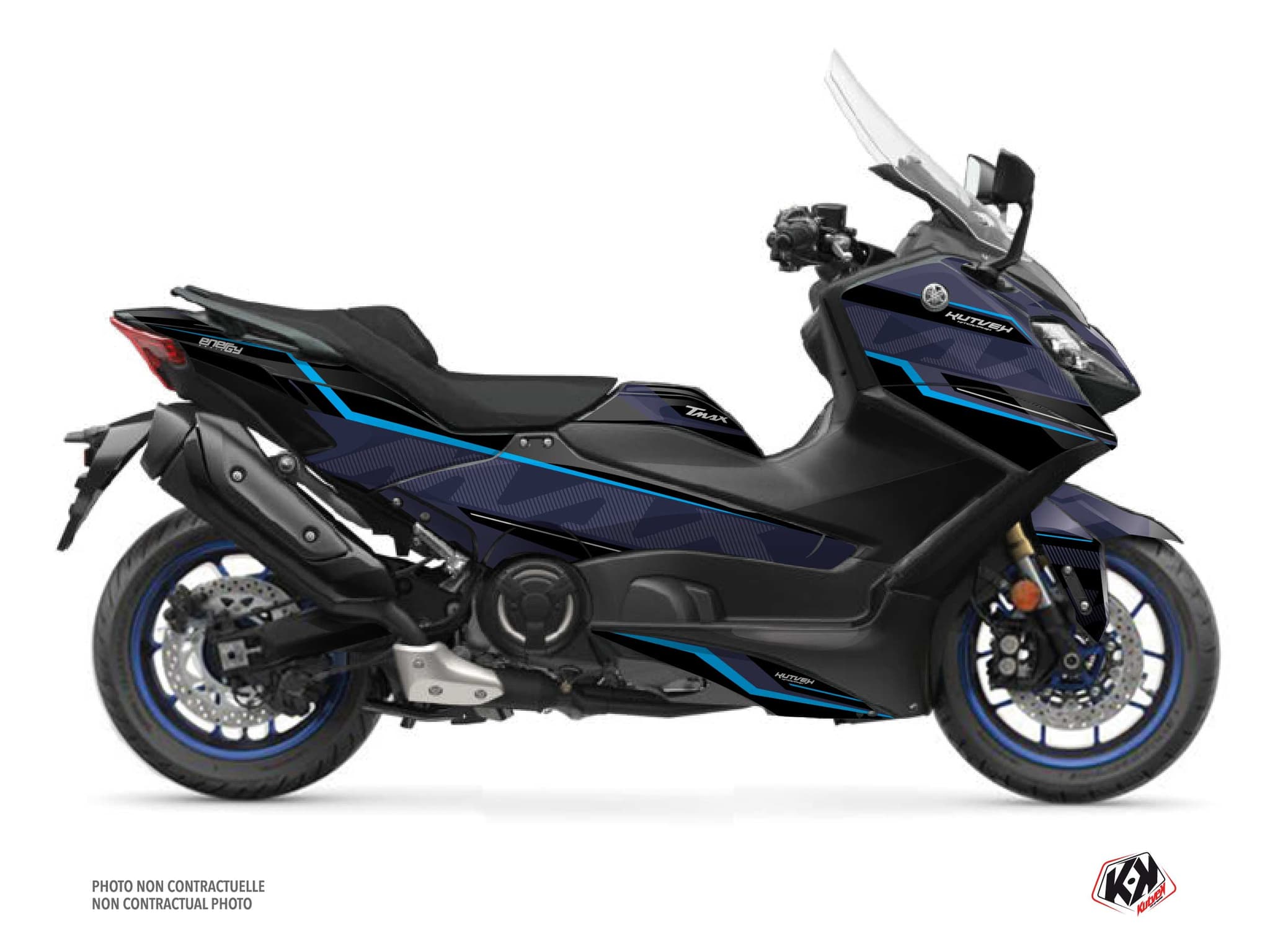 deko-set maxi-scooter yamaha tmax 560 energy blau