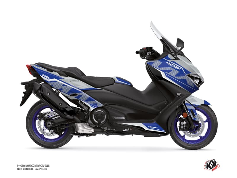 deko-set maxiscooter energy yamaha tmax 560 grau blau