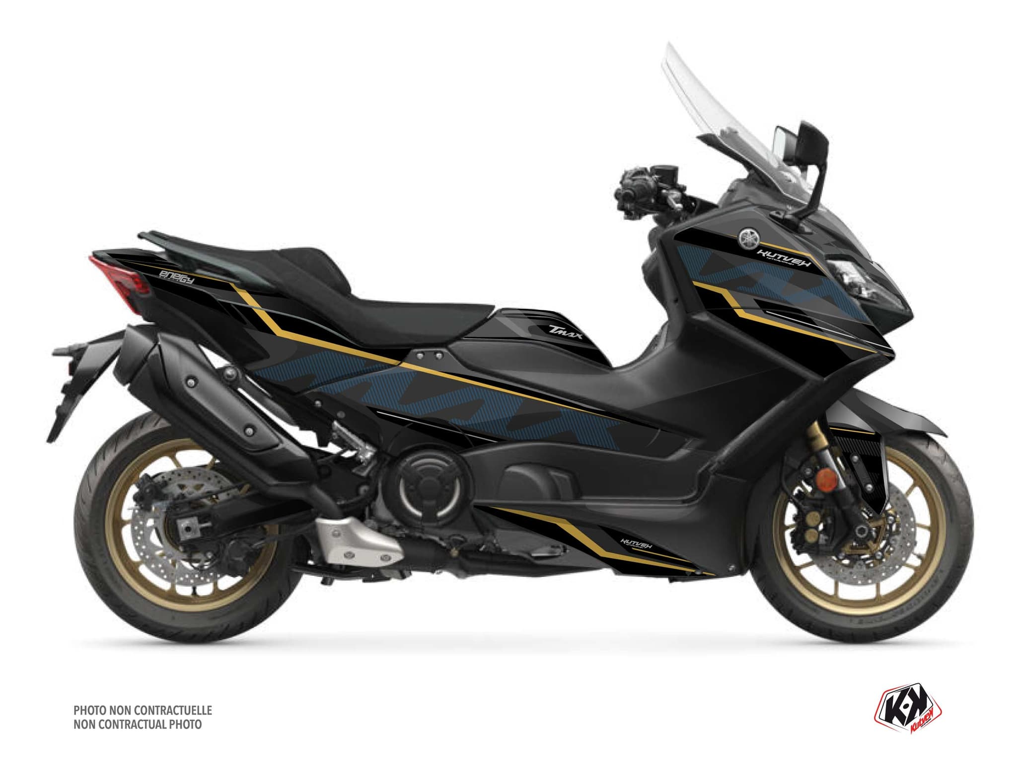 deko-set maxi-scooter yamaha tmax 560 energy schwarz