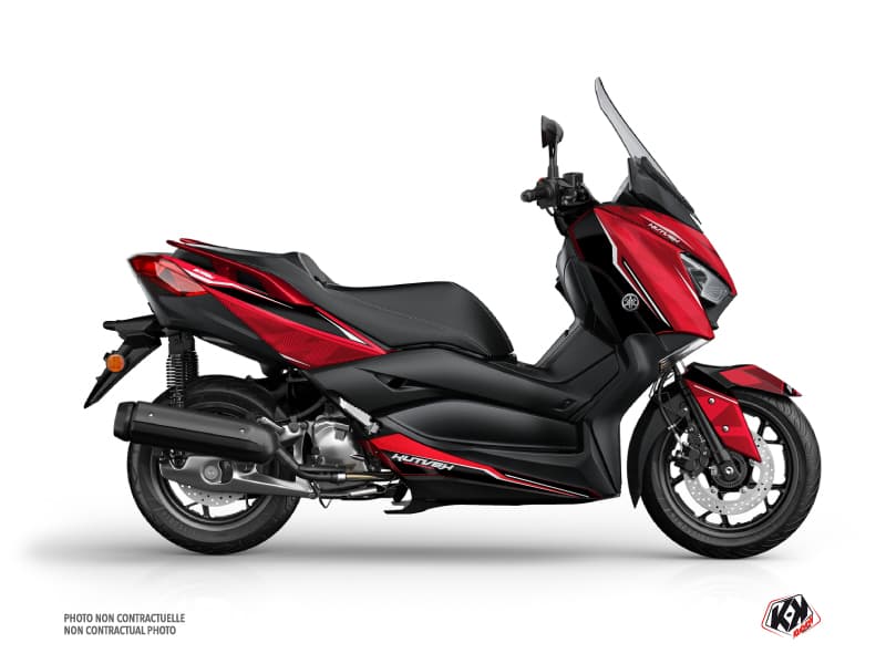 Kit graphique Maxiscooter Energy Yamaha XMAX 125 Rouge | Yamaha | Kutvek