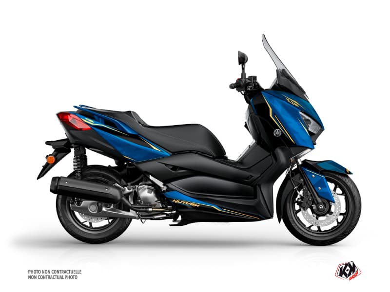 kit graphique maxi-scooter yamaha xmax 400 energy bleu-noir