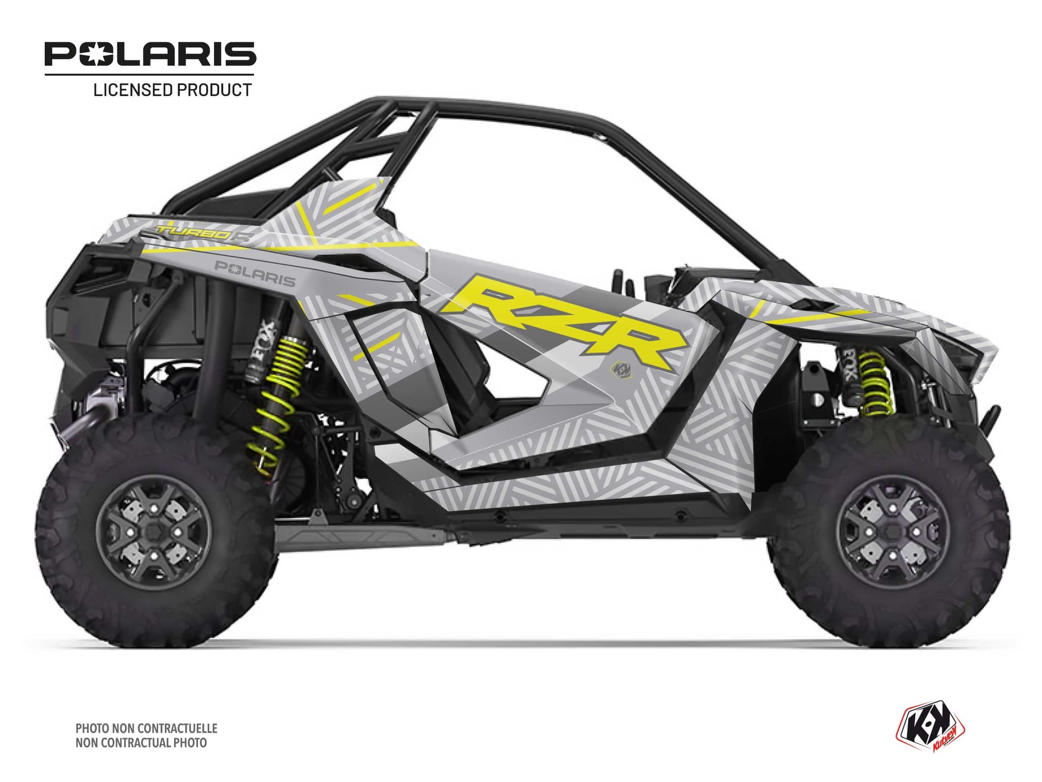 kit graphique ssv polaris rzr pro r ultimate epik gris