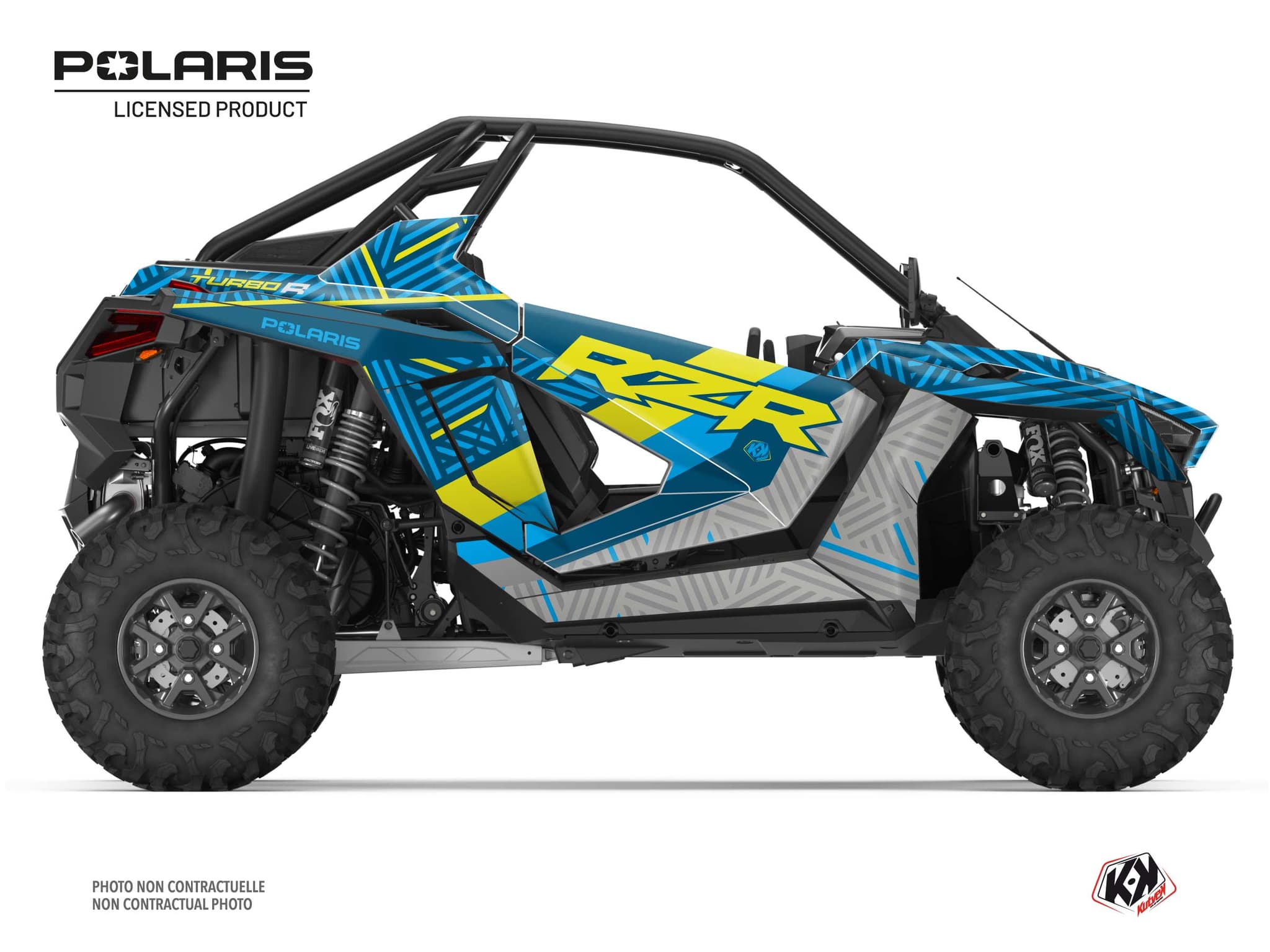 kit graphique ssv polaris rzr pro r ultimate epik bleu