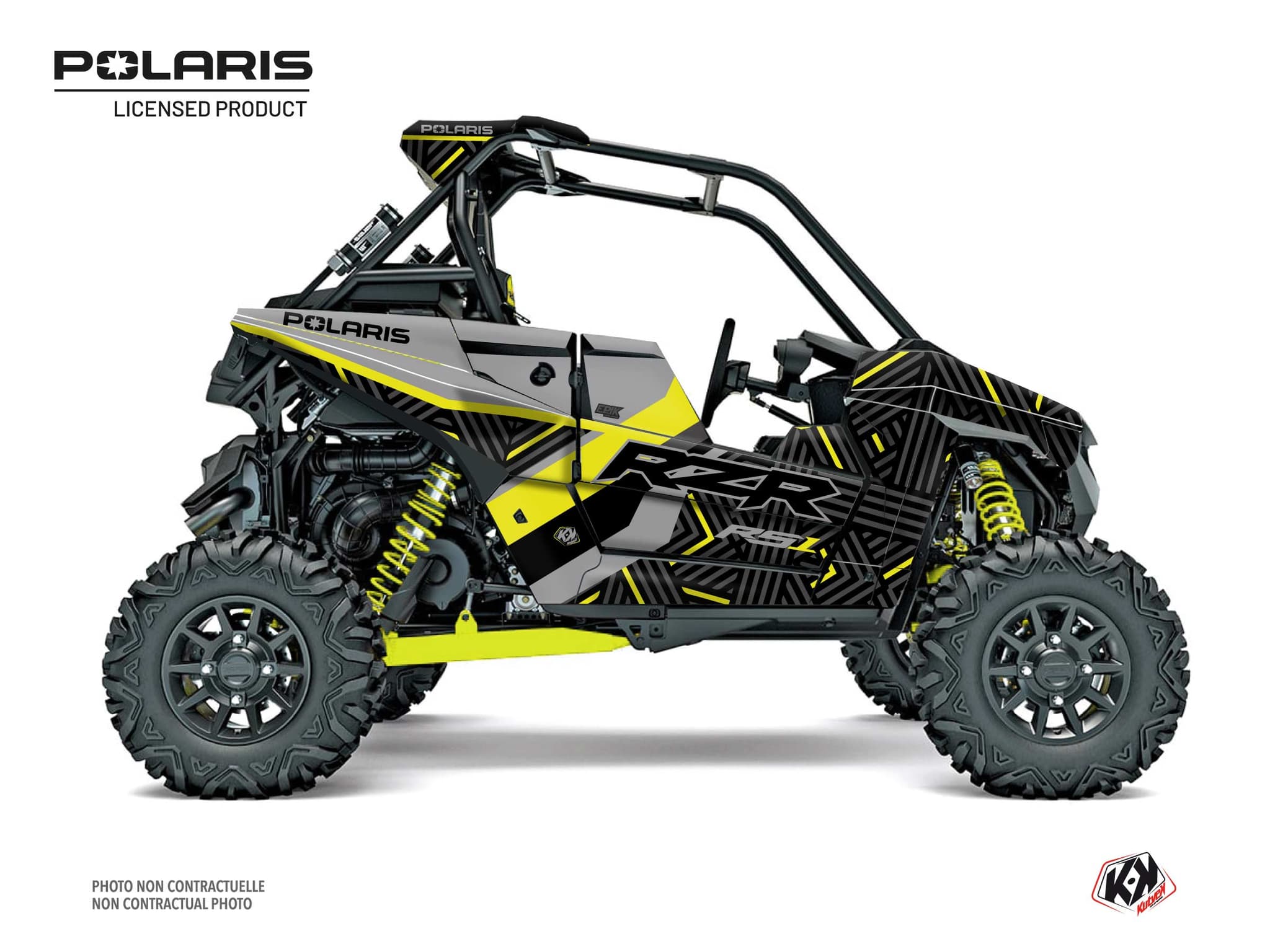 kit graphique ssv polaris epik jaune