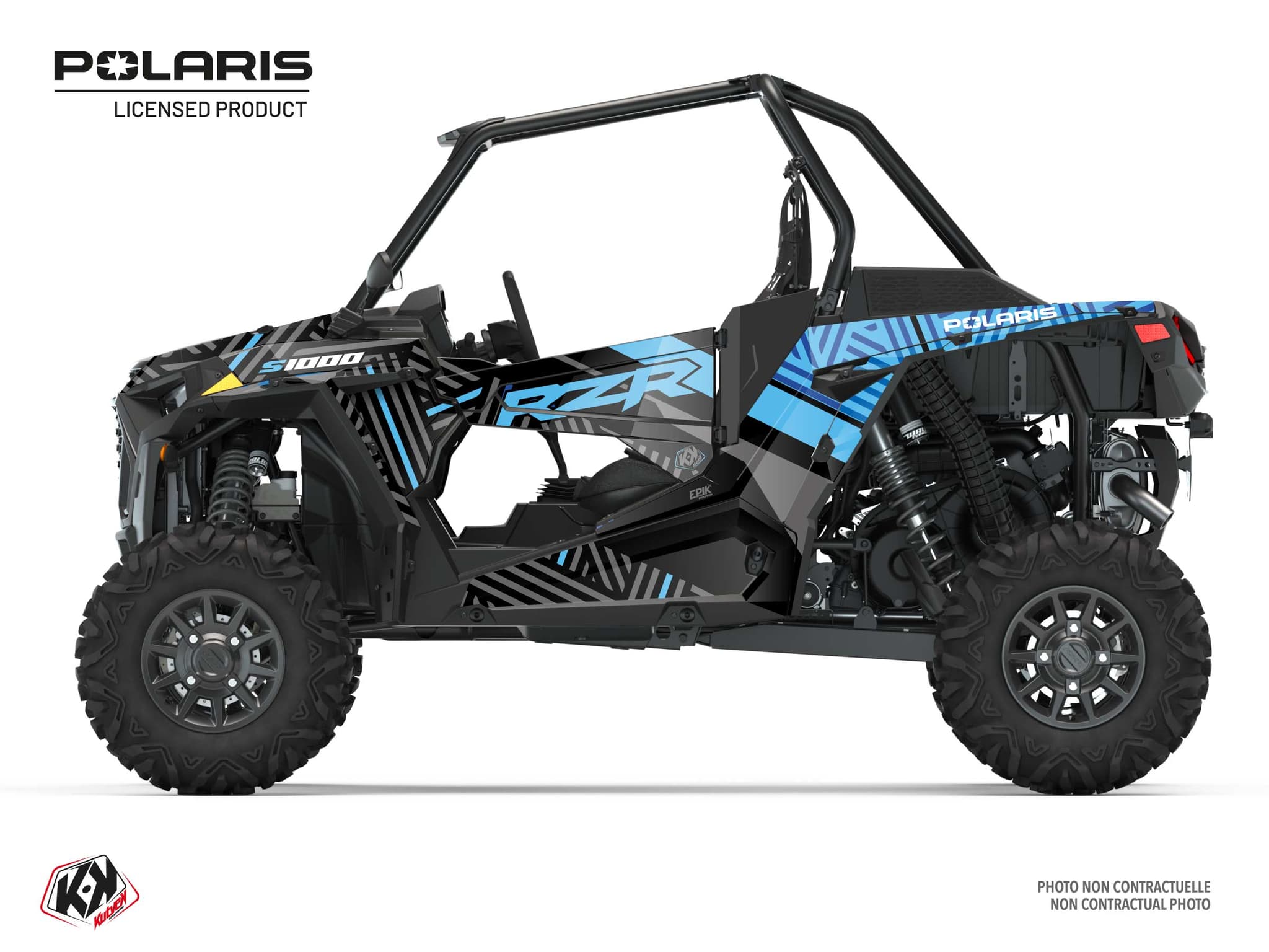 Kit Graphique ssv polaris rzr s 1000 epik bleu-gris
