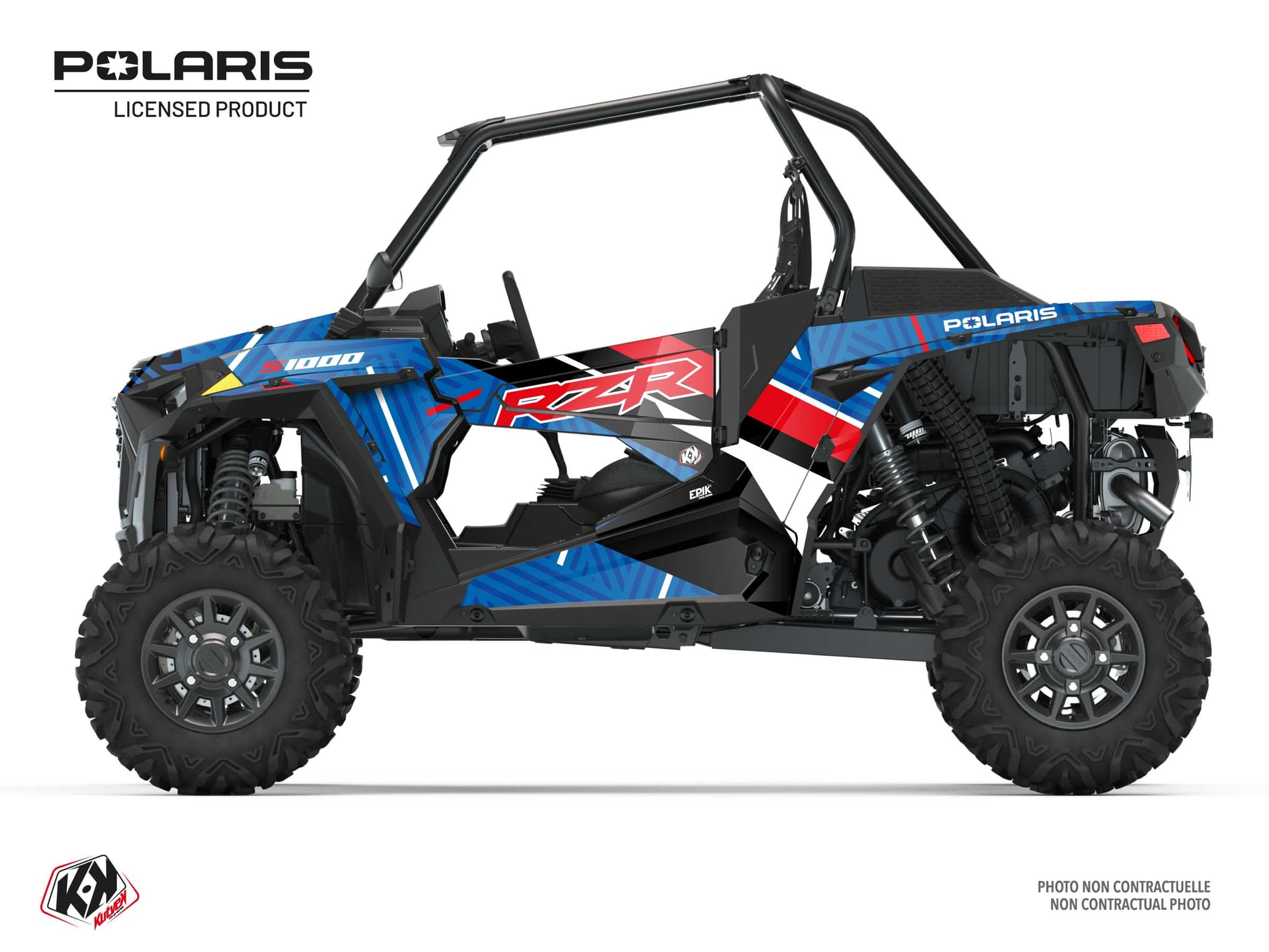 kit graphique ssv polaris rzr s 1000 epik bleu