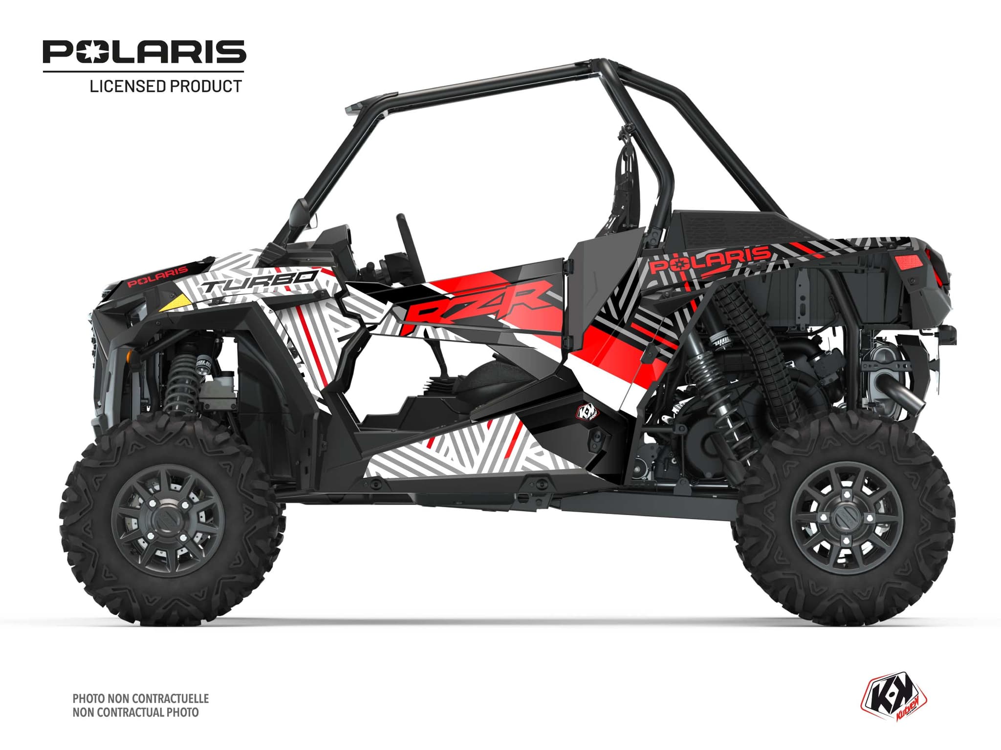 kit graphique ssv polaris rzr xp turbo epik blanc