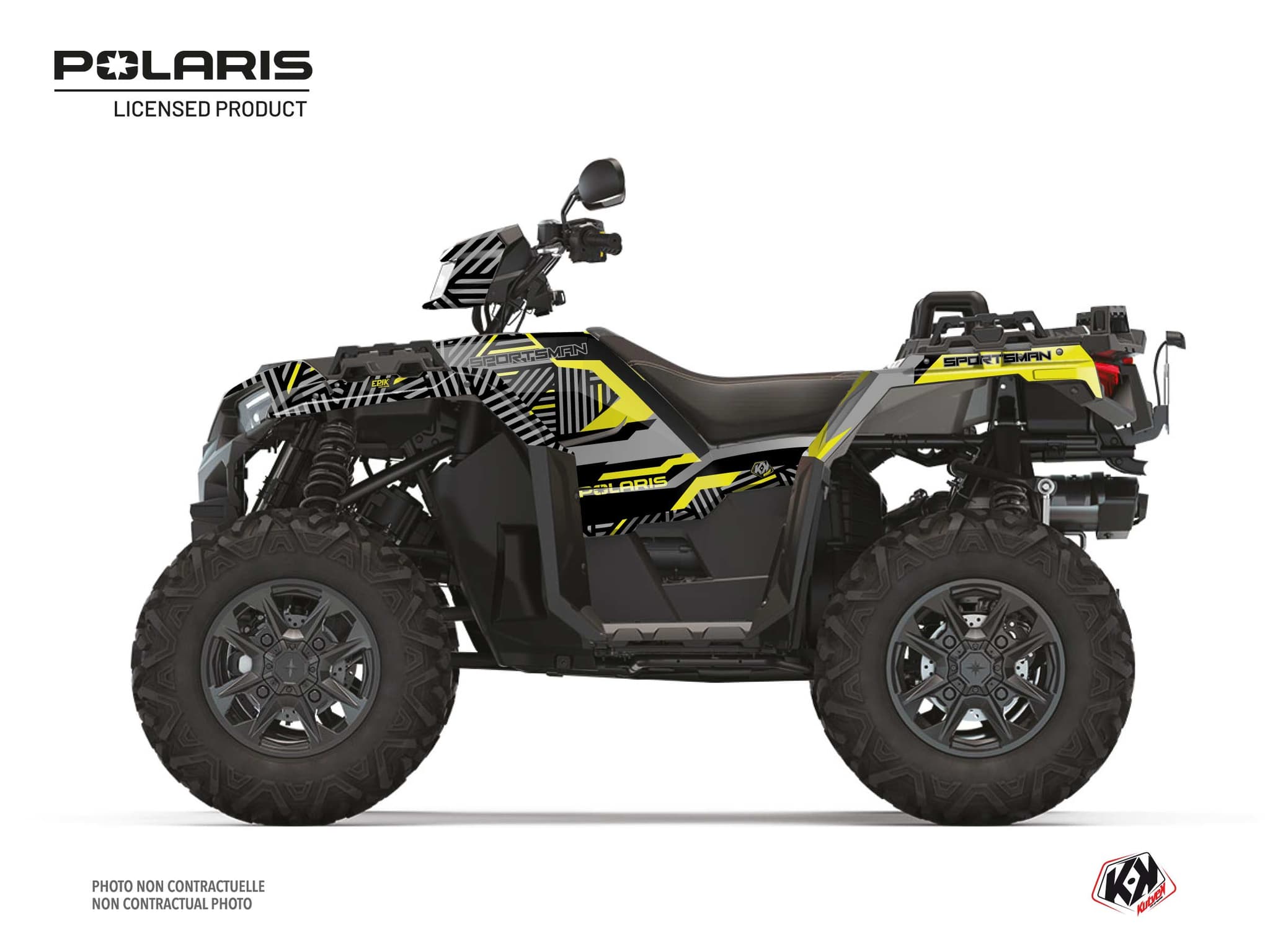 kit graphique quad polaris sportsman 1000 xp-s epik jaune