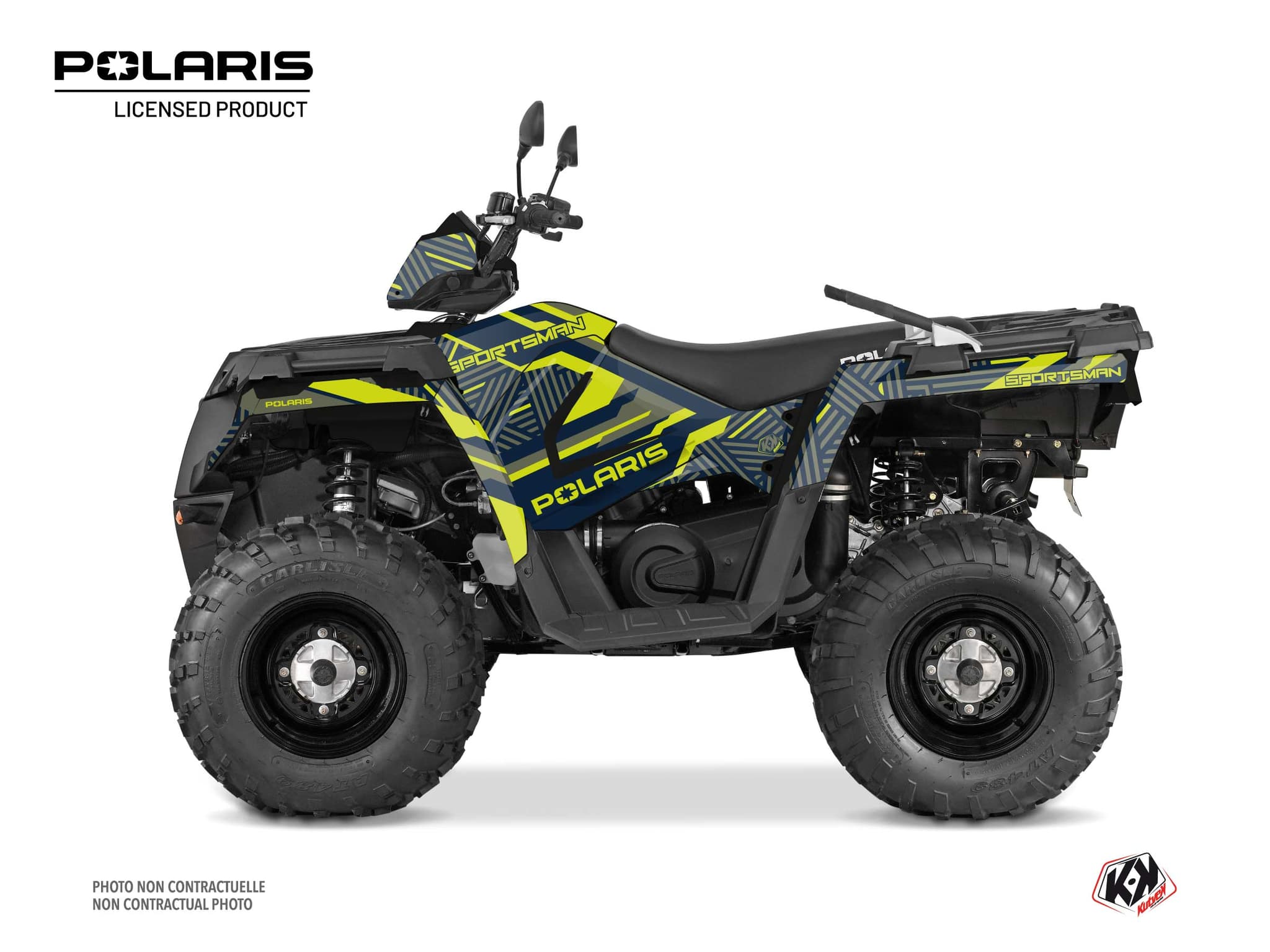 kit graphique quad polaris sportsman 570 touring epik vert