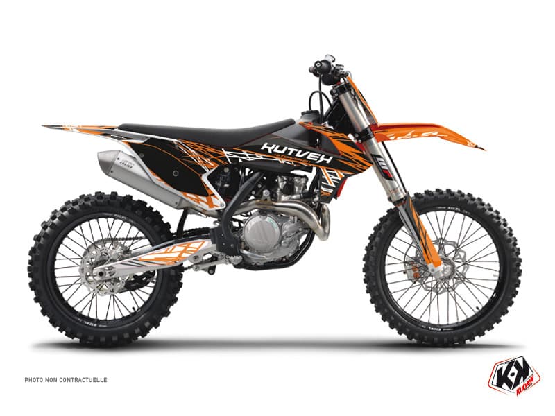 deko-set moto-cross eraser ktm 125 sx orange schwarz