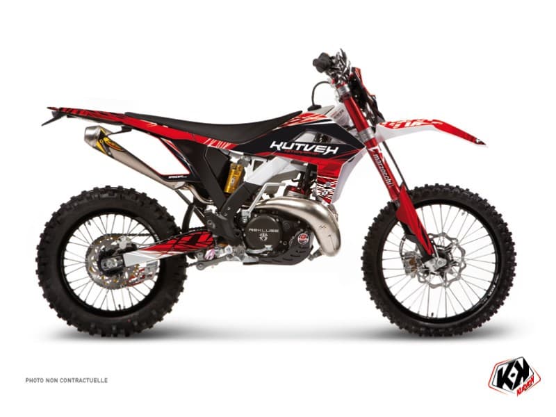 kit graphique motocross gasgas ec 250 f eraser rouge-blanc