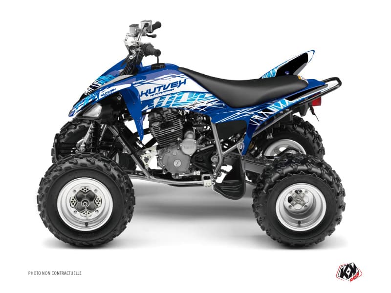 kit graphique quad yamaha raptor 250 eraser bleu