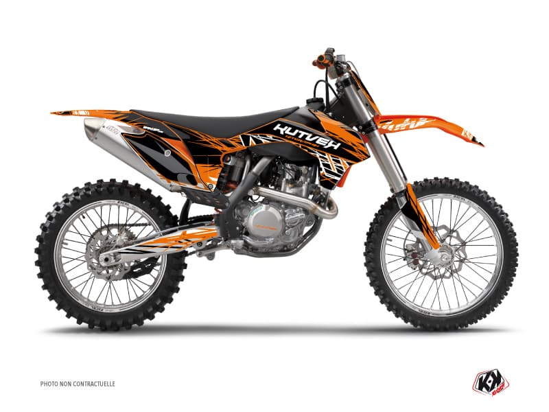 deko-set moto-cross eraser ktm 250 sx orange schwarz