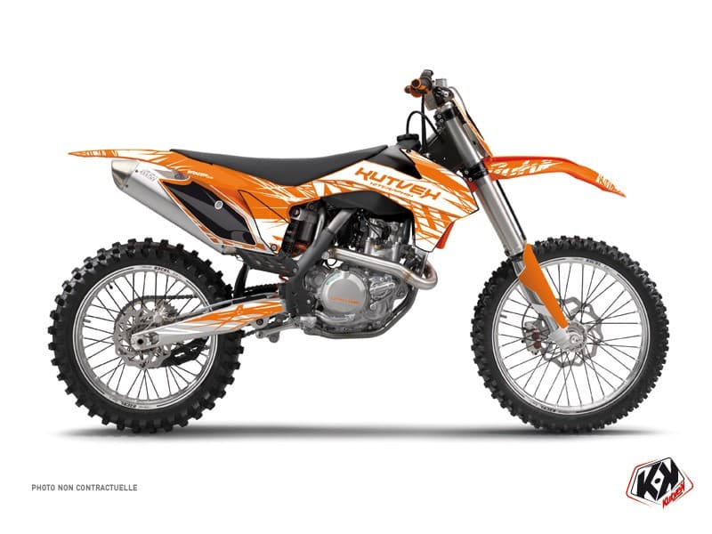 deko-set moto-cross eraser ktm 250 sx orange