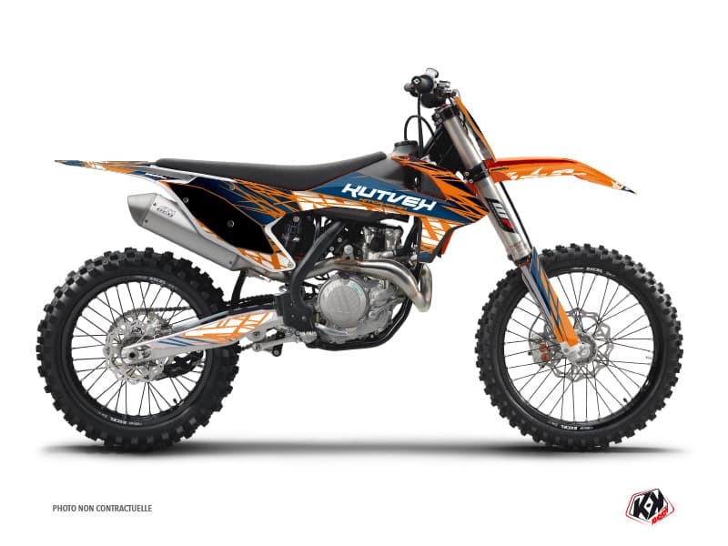 deko-set moto-cross eraser ktm 250 sxf blau orange