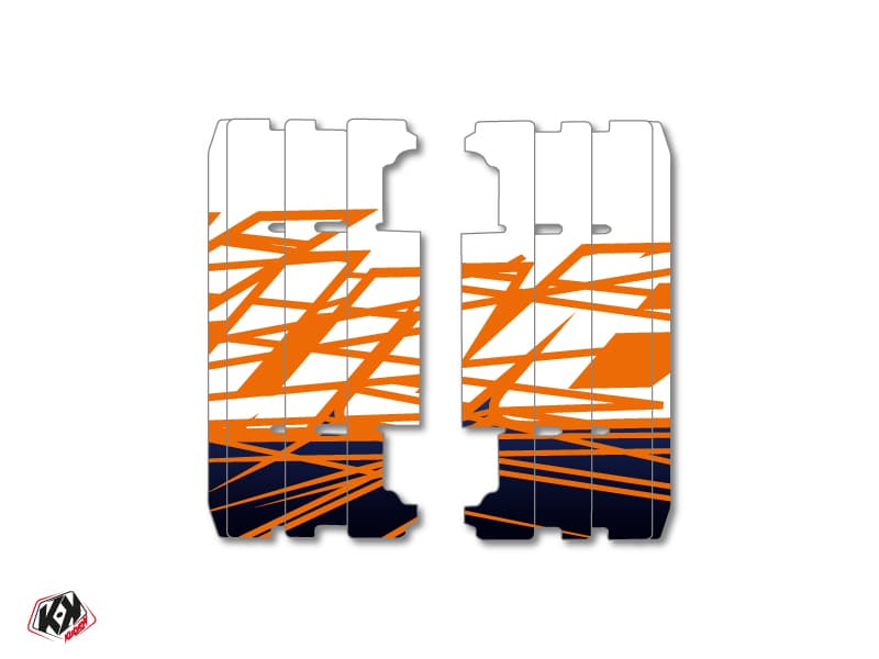 Eraser Blue Orange Yamaha 250 YZ Dirt Bike Radiator Grille Graphic Kit 2015-2016