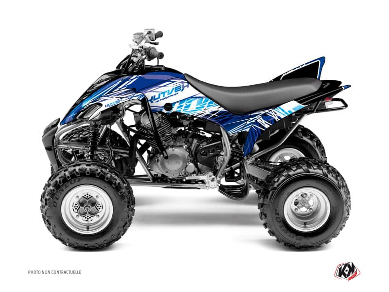 kit graphique quad yamaha raptor 350 eraser bleu