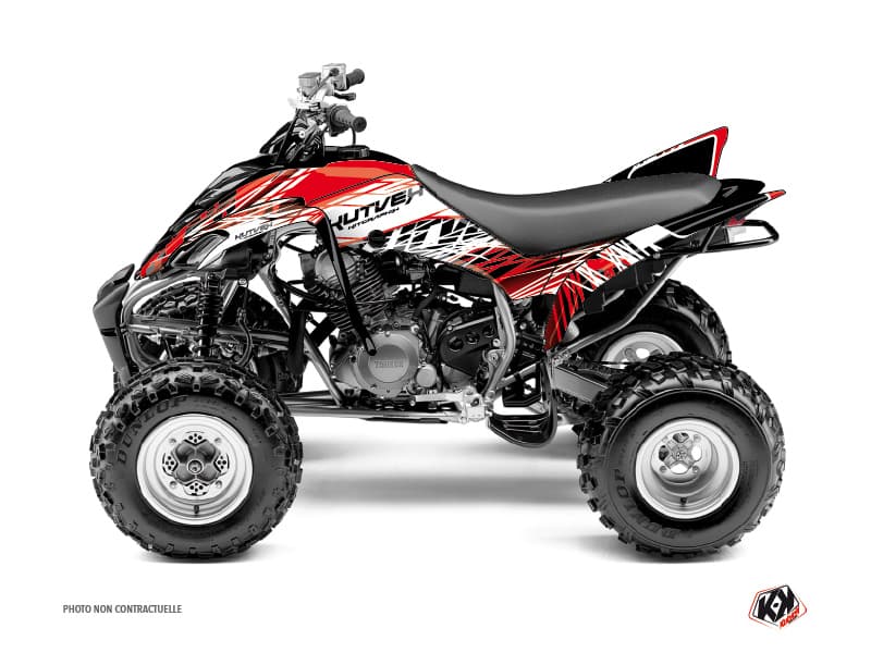 deko-set quad yamaha raptor 350 eraser rot-weiß | Yamaha | Kutvek