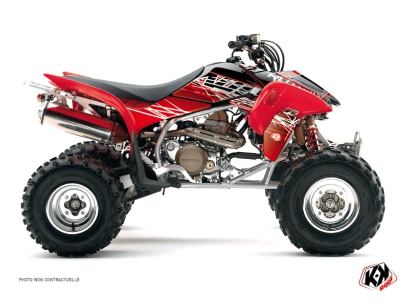 Kit graphique Quad Eraser Honda 400 TRX Rouge Blanc