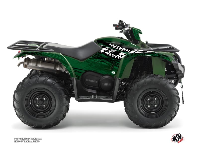 Kit graphique Quad Eraser Yamaha 450 Kodiak Noir Vert | Yamaha | Kutvek