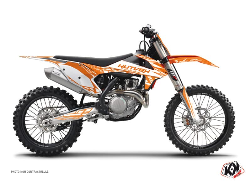 deko-set moto-cross eraser ktm 450 sxf orange