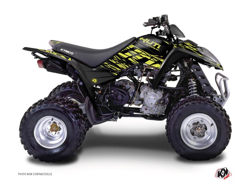 kit graphique quad kymco maxxer 50 eraser neon gris
