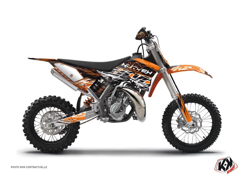 deko-set moto-cross eraser ktm 50 sx orange schwarz