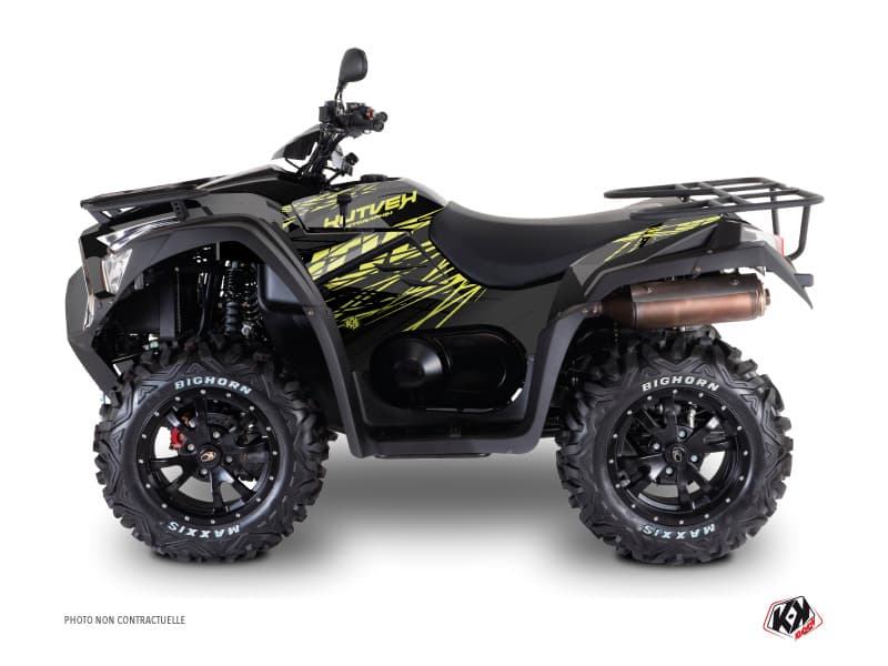 deko-set quad eraser kymco 700 mxu neon grau