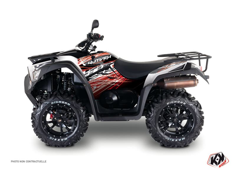 deko-set quad eraser kymco 700 mxu rot weiß