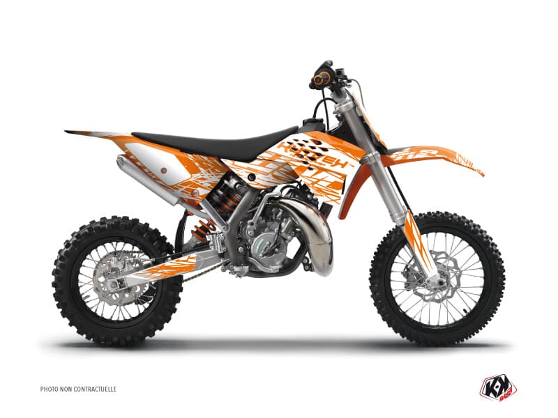 deko-set moto-cross ktm sx 65 eraser orange