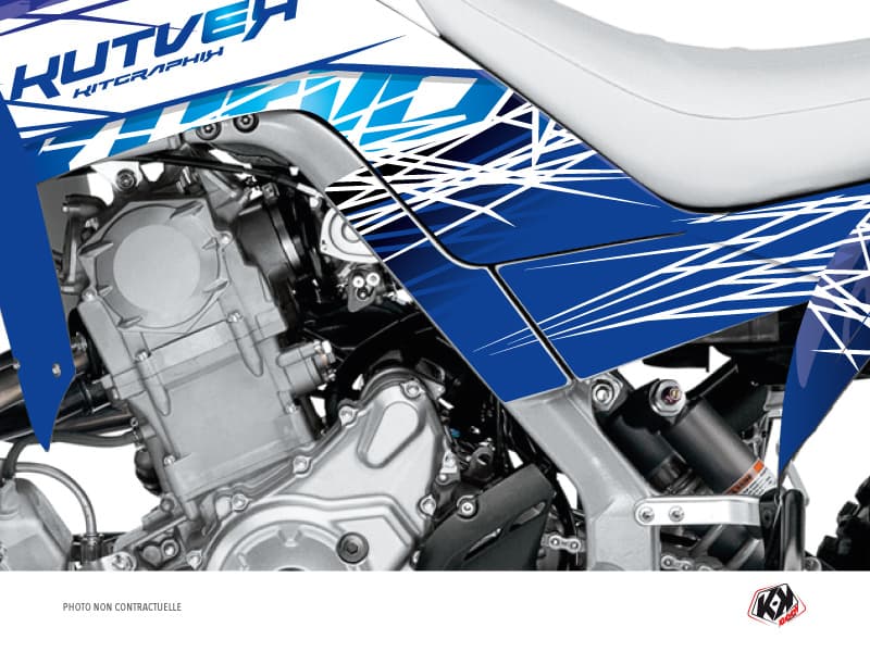 kit graphique protection de cadre quad eraser yamaha 700 raptor 2013-2019 bleu x3