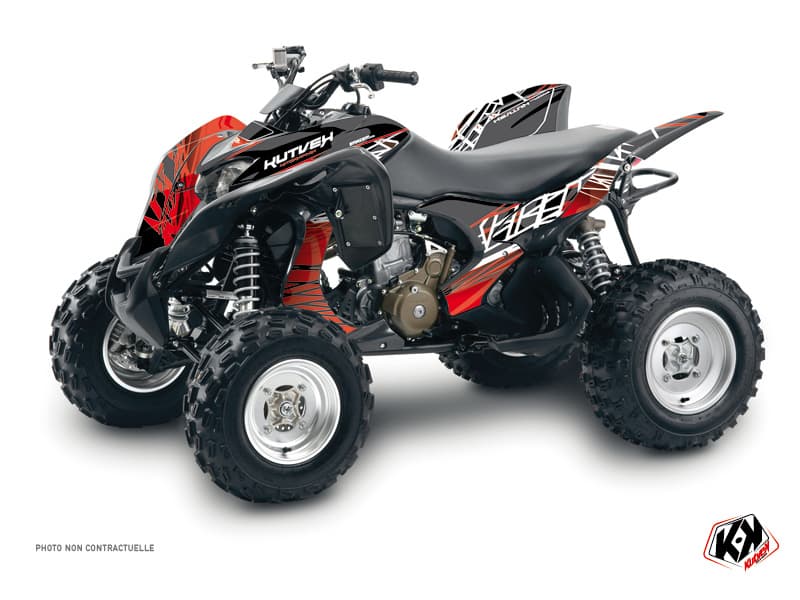 Kit graphique Quad Eraser Honda 700 TRX Rouge Blanc