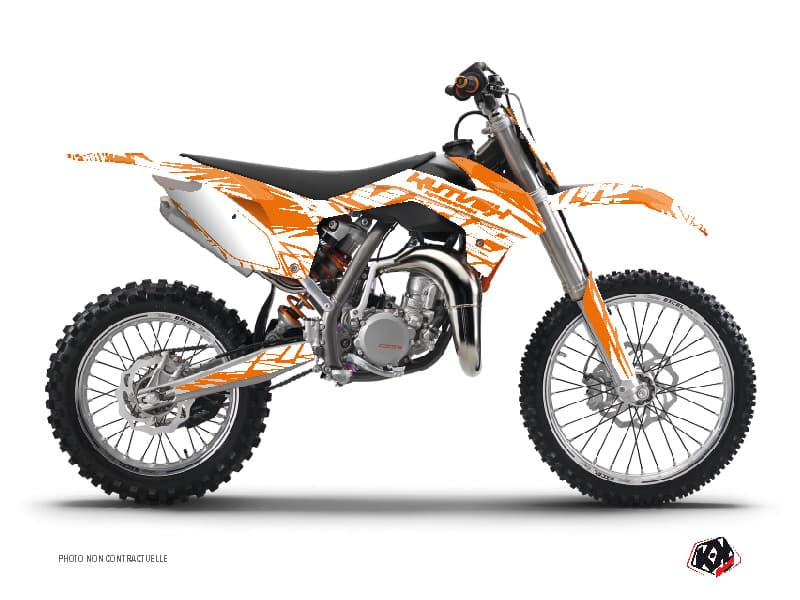 deko-set moto-cross eraser ktm 85 sx orange
